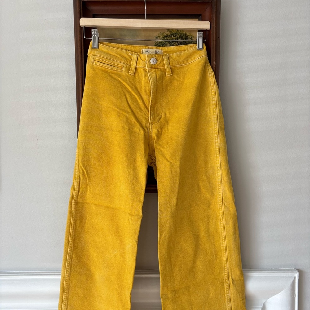 Yellow Madewell jeans